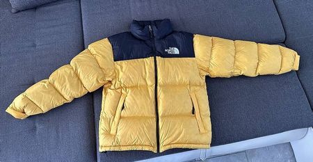 The North Face 1996 Retro Nuptse Puffer Jacket Yellow Black