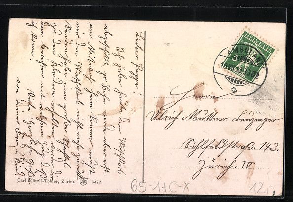 Cartes postales: AK Glarus, Bahnhof, 1913 – D'occasion à Berlin par bartko-reher 1
