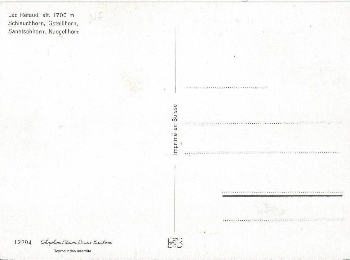 Cartes postales: Lac Retaud VD – Neuf (Voir description) à Rothrist par Stranglehold 1