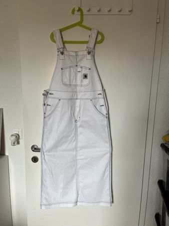 Carhartt W' Bib Skirt Long Weiss, Gr. XS