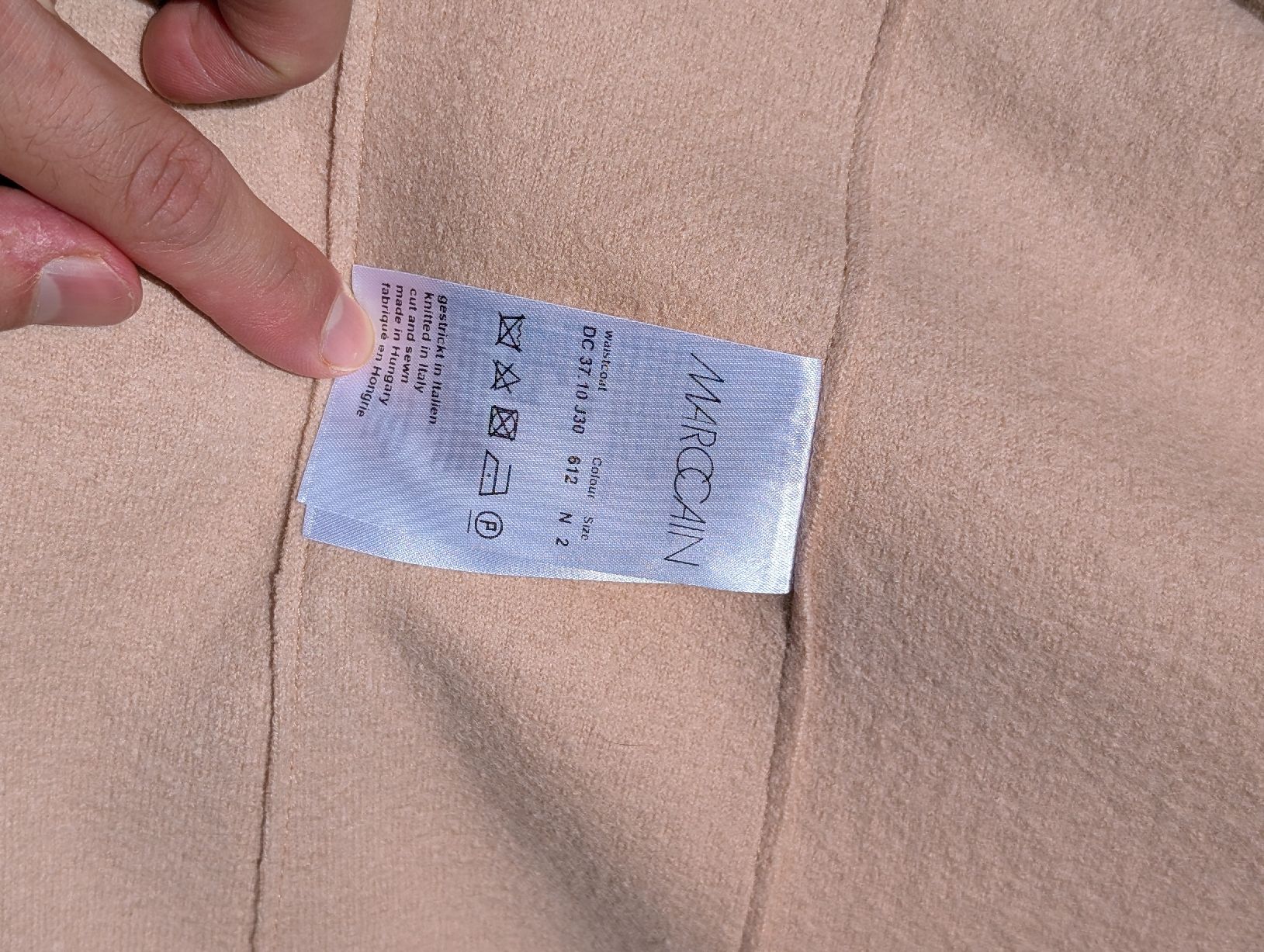 Marc Cain Gilet & Giacche senza maniche: Marc Cain Weste beige Grösse N2 – Usato da Münchenstein venduto da -.MKMX.- 2