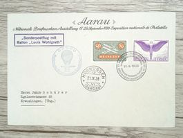 TR107 Enveloppe + Timbre Suisse 1938