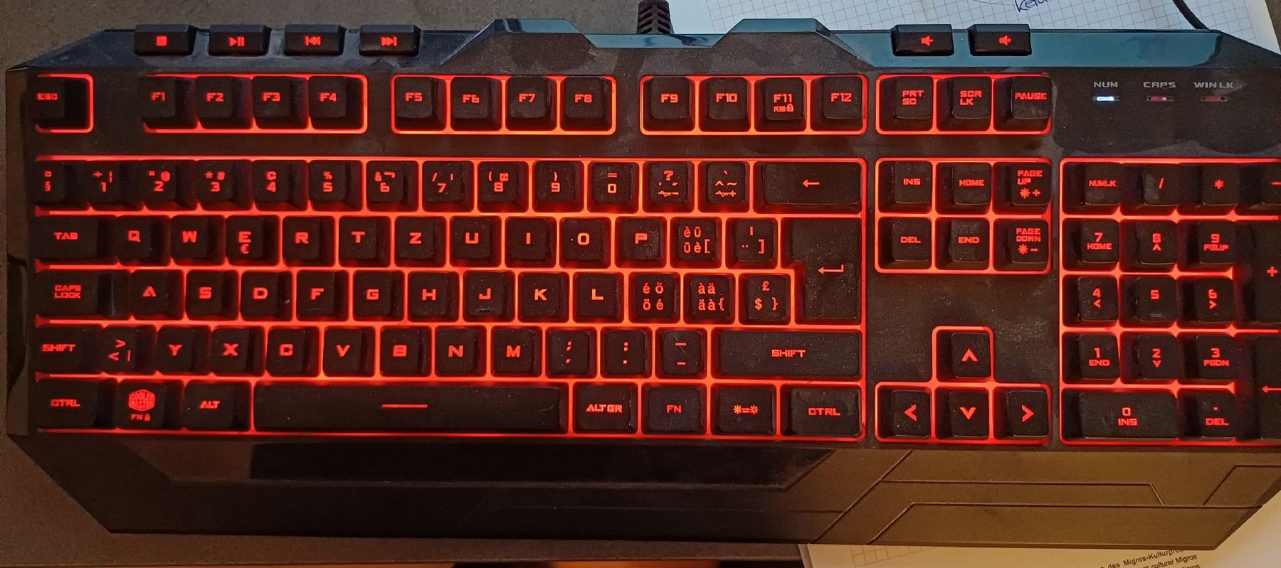 Tastiere: Cooler Master Devastator 3 Gaming Tastatur LED – Usato da Windlach venduto da lanuj