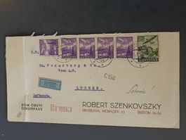 Luftpost Brief mit toller Frankatur Gelaufen Bratislava 1943