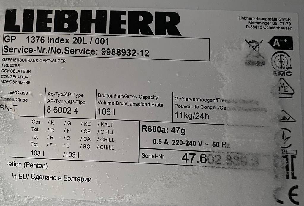 Liebherr Congelatori: Kompakter Liebherr Premium-Gefrierschrank – Usato da kriens venduto da bettic11 3