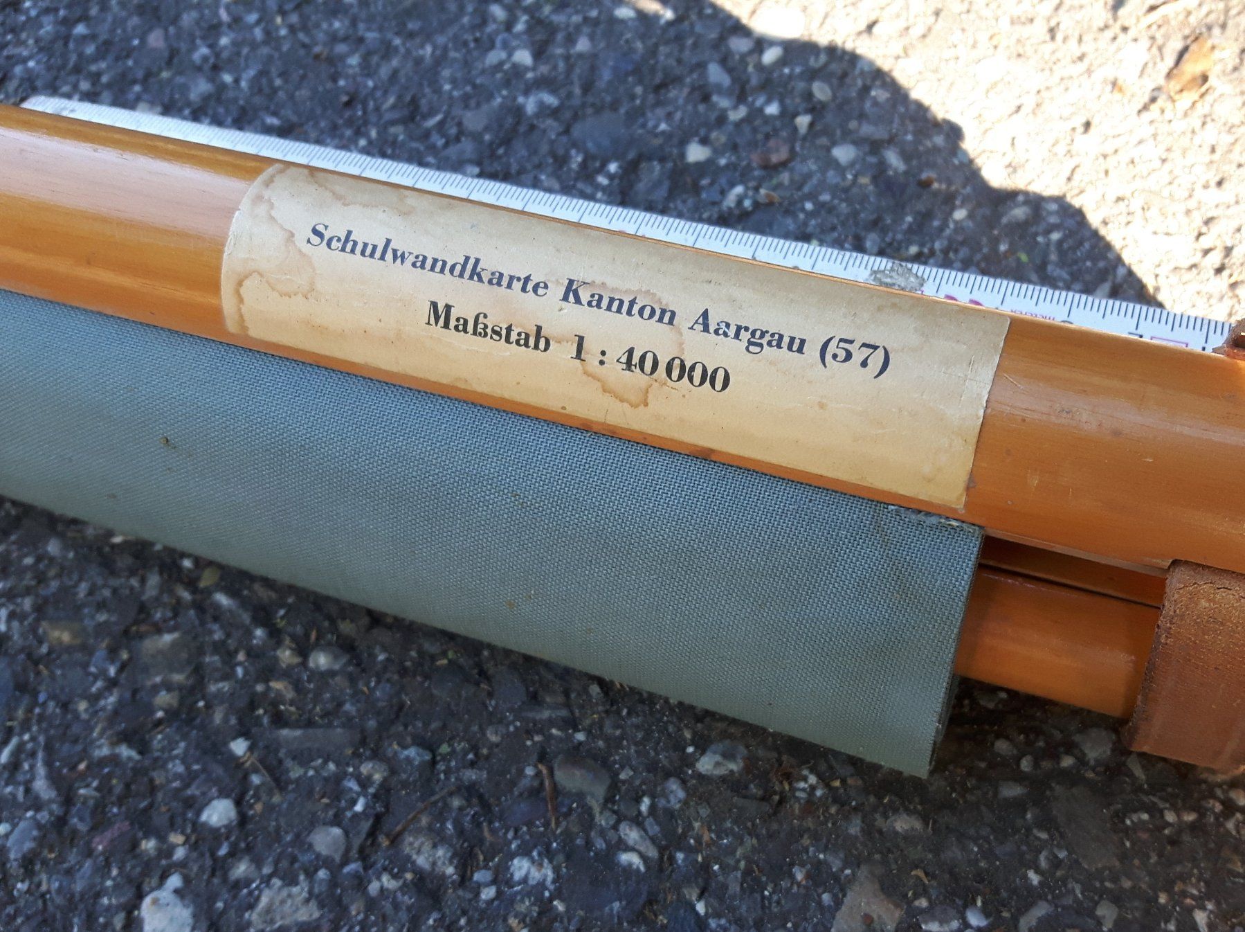 Cartine & Atlanti: Schulwandkarte KANTON AARGAU – Usato da Zürich venduto da brinkosos 1