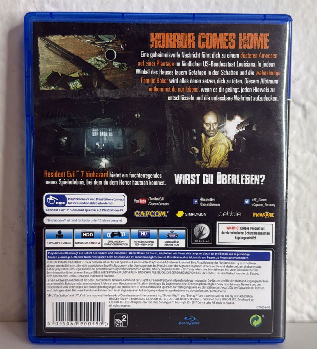 Sony Giochi: Resident Evil 7 Biohazard PS4/PS5 Game – Usato da Ehrendingen venduto da bubulence 1