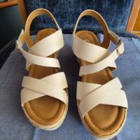 Gabor Comfort, Sandalette, T38G/Gr.38G, blanc/weiss
