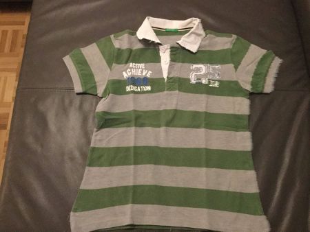 Poloshirt  grau/grün