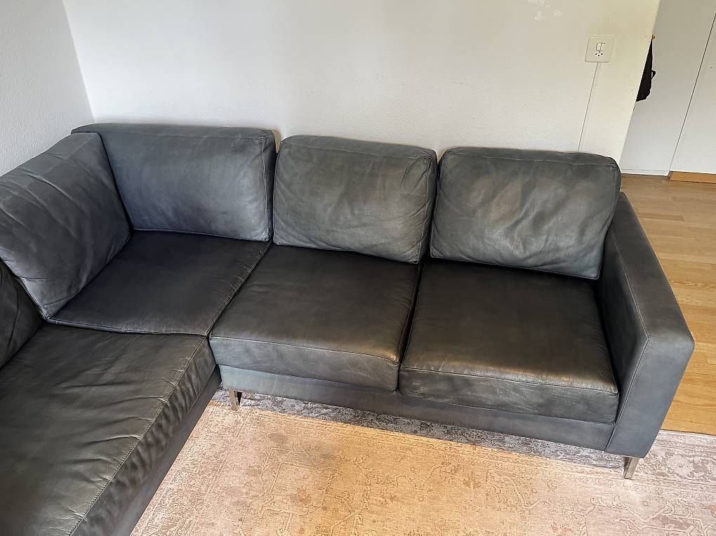 Sofas: Sofa aus Echtleder – D'occasion à Zürich par al4hed 2