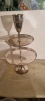 Jugendstil Etagere Wellner & Söhne 2 stufig mit Vase