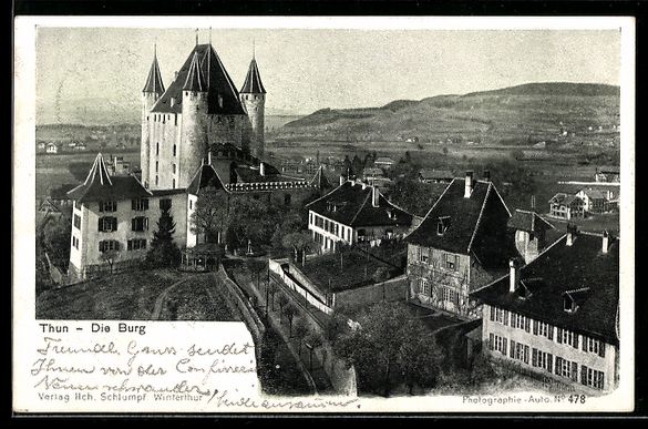 Ansichtskarten: AK Thun, Die Burg – Gebraucht aus Berlin von bartko-reher