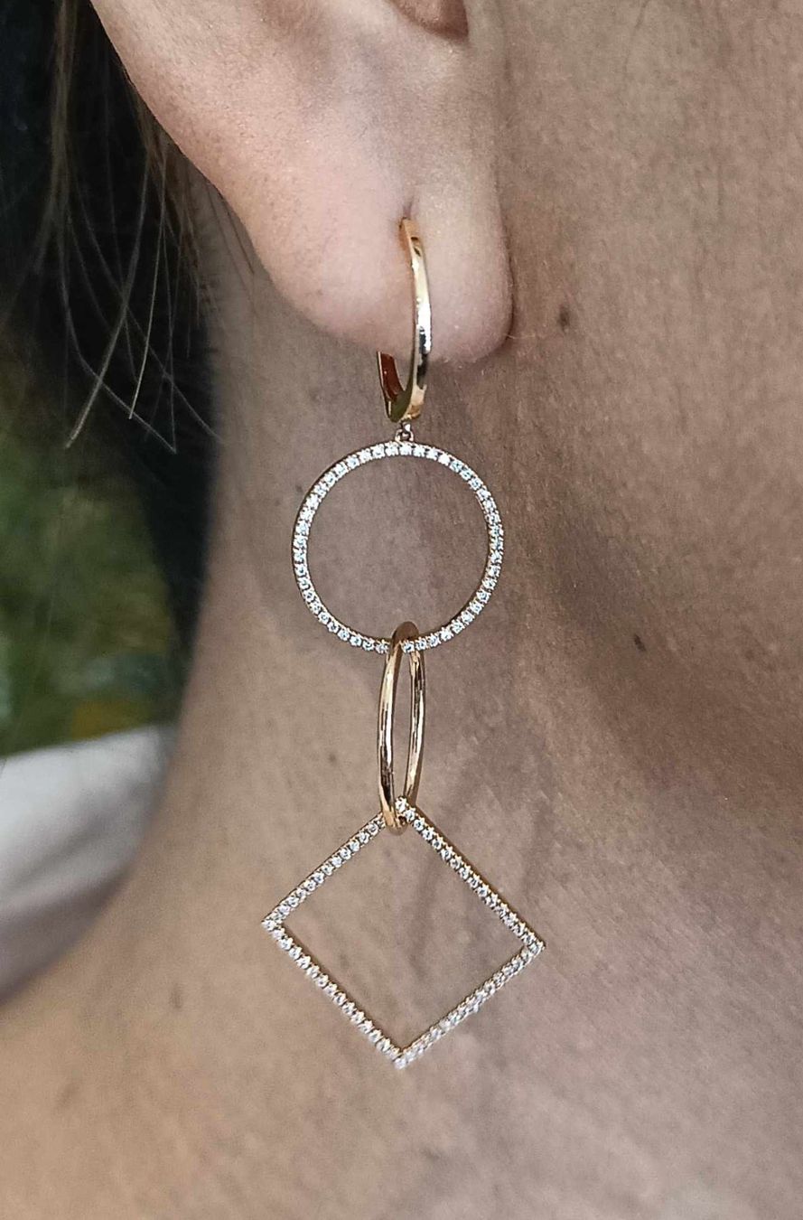 Orecchini pendenti & Orecchini a lobo: DIAMANTOHRSCHMUCK IN 750 ROTGOLD – Usato da Luzern venduto da EdiGem 9