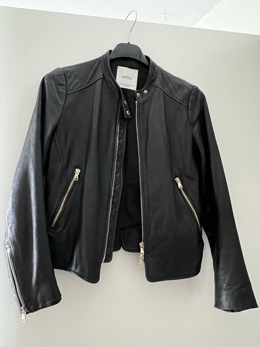 Mango Giacche: Lederjacke Marke Mango schwarz – Usato da Freidorf TG venduto da Iris1970
