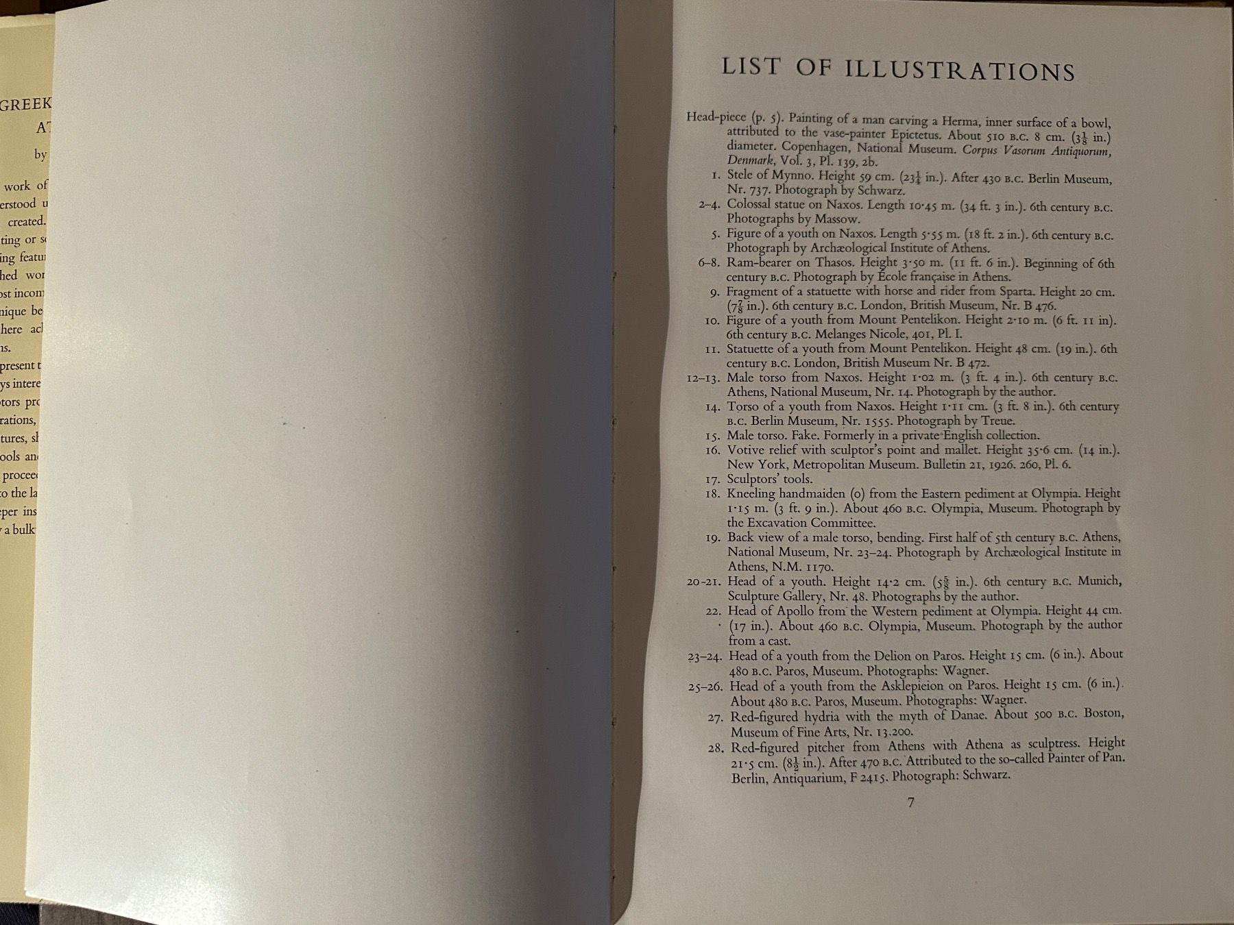 Libri: Carl Bluemel: Greek Sculptors at Work. – Usato da Zürich venduto da allp 4