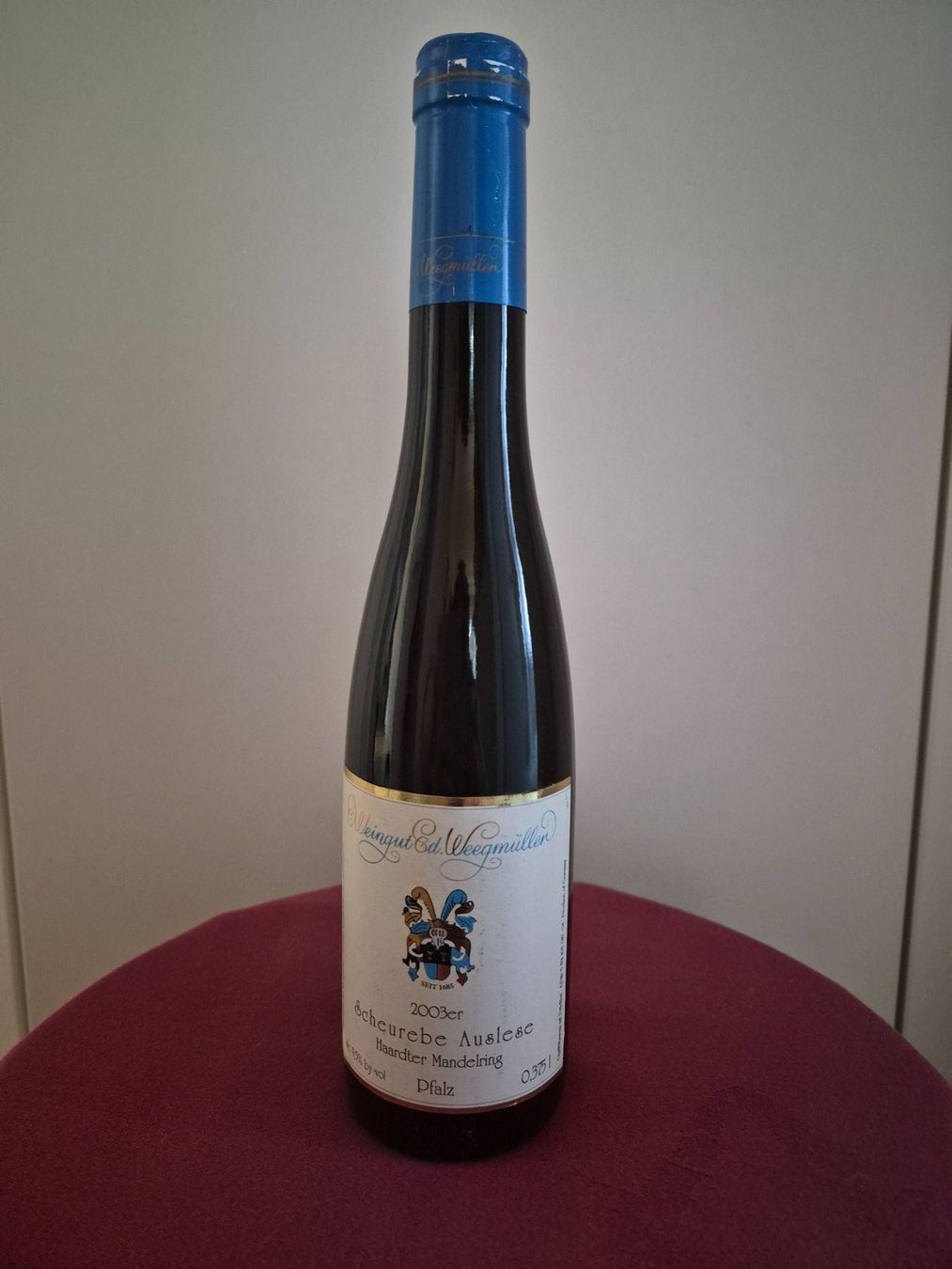 Vino: Weingut Ed Weegmüller 2003er Scheurebe Auslese – Usato da Egg b. Zürich venduto da orwell1984