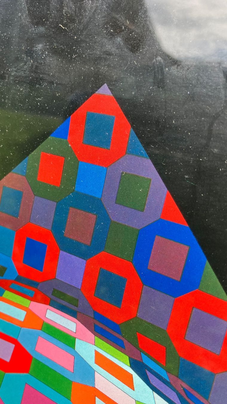 Dipinti: Victor Vasarely Planetary vintage tableau – Usato da St-Cierges venduto da LeRegain 3