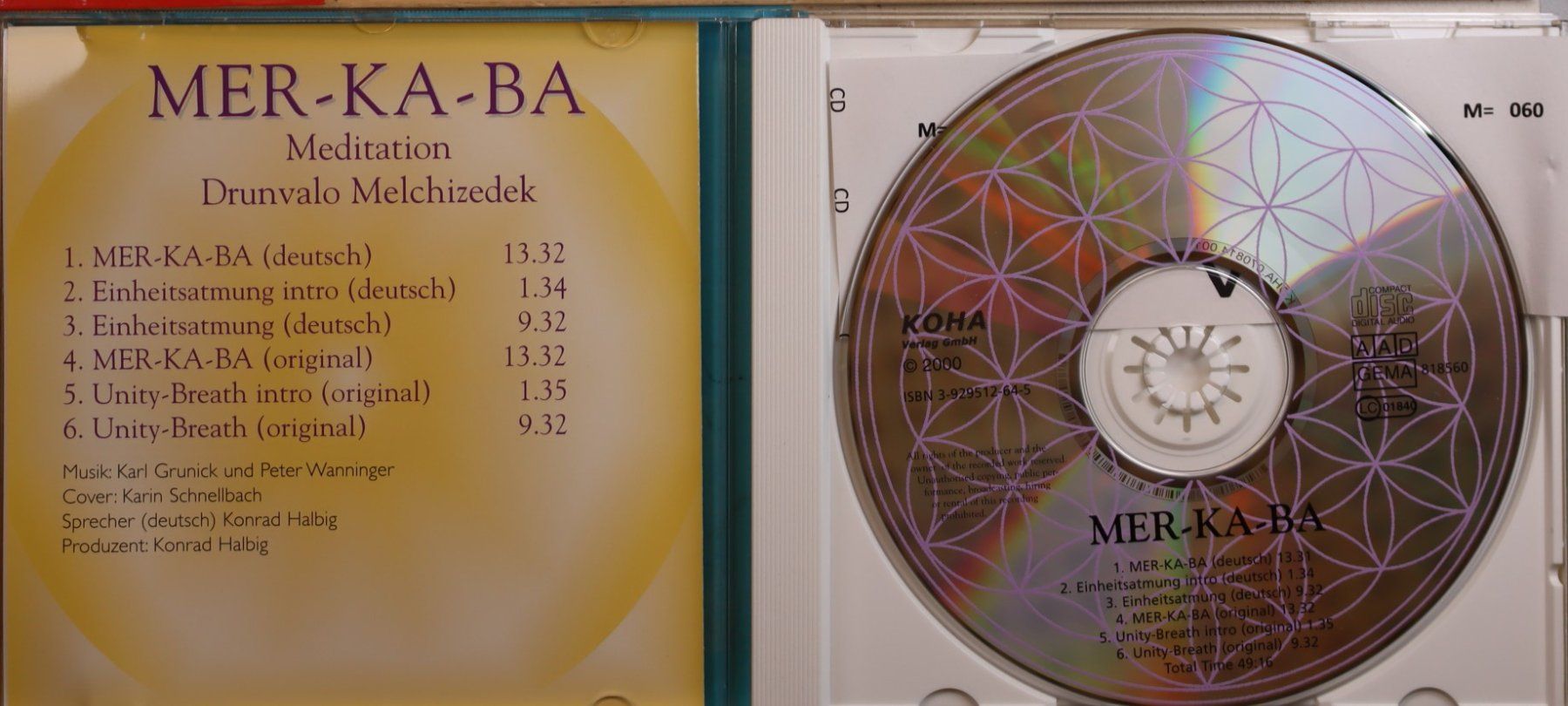CD: Mer-Ka-Ba Meditation – Usato da Luzern venduto da CONTENTI 1