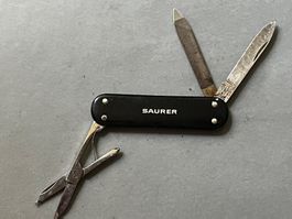 Altes Victorinox/Victoria Classic 58 mm - SAURER - Alox