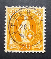Stehende Helvetia Zwergstempel Jttenthal Vollstempel