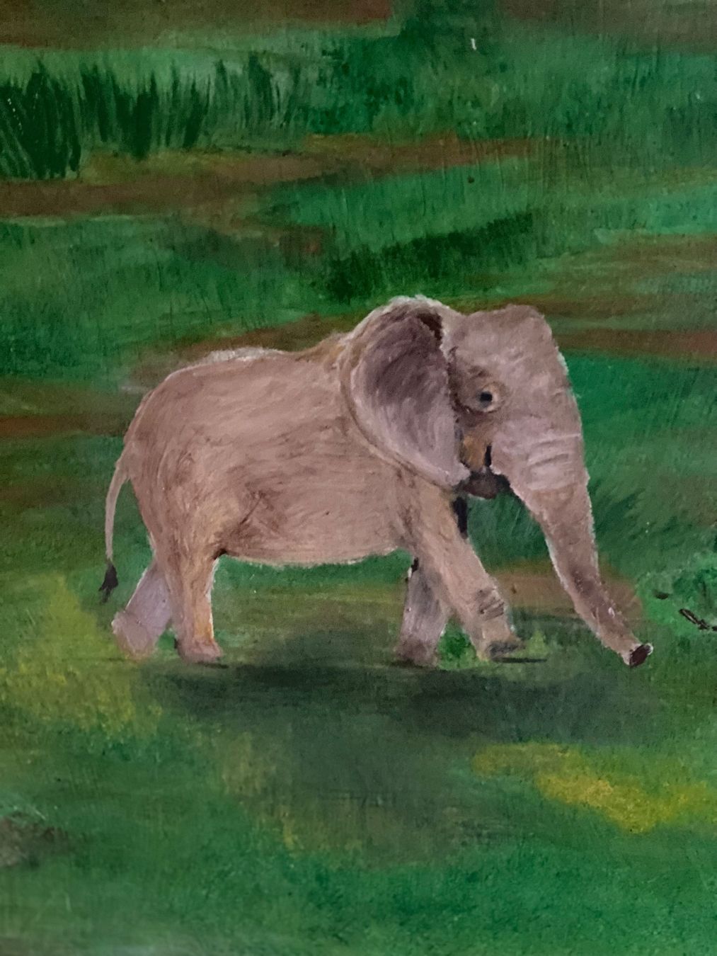 Gemälde: Afrika-Oil Leinwand Bild Kunst Doks – Neu und originalverpackt aus Beromünster von dok_b8mf 7