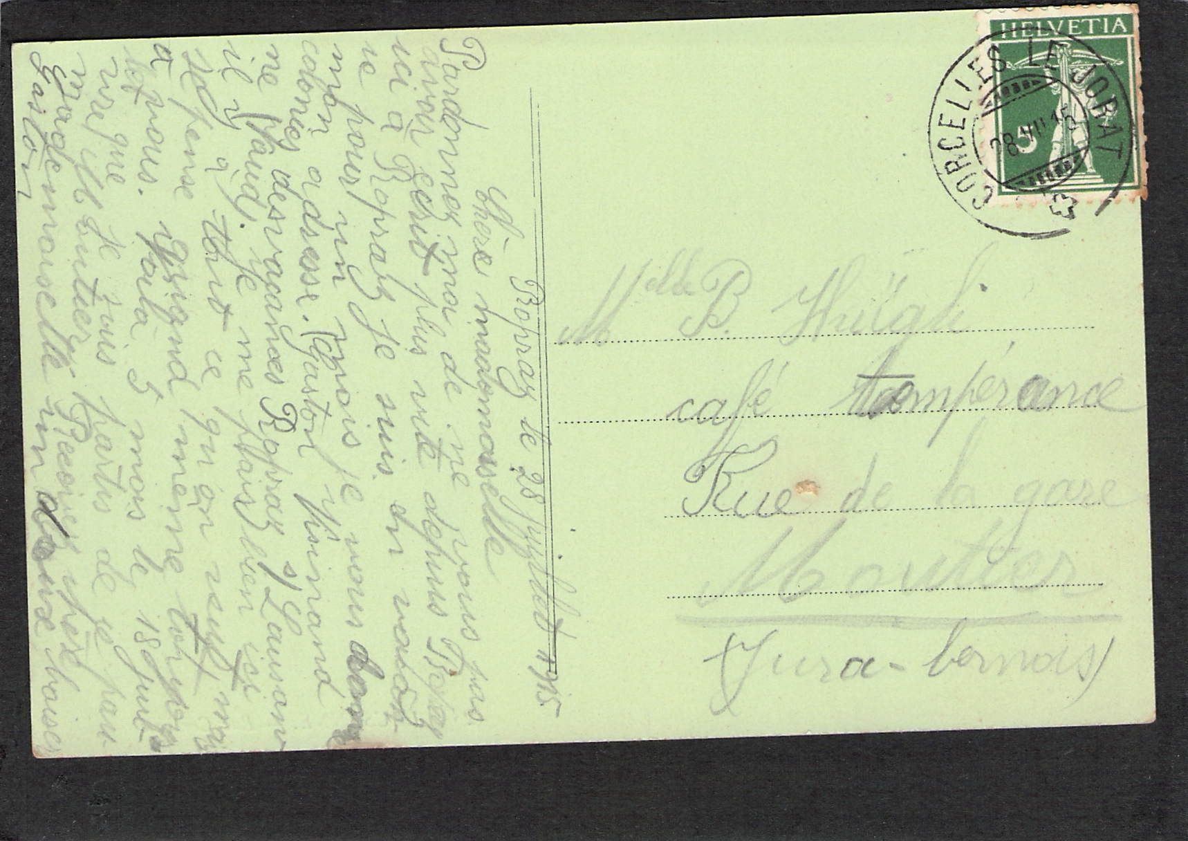 Cartoline postali: CP× VD Lausanne Rue Centrale , 1915 – Usato da Reichenburg venduto da Pipo-67 1