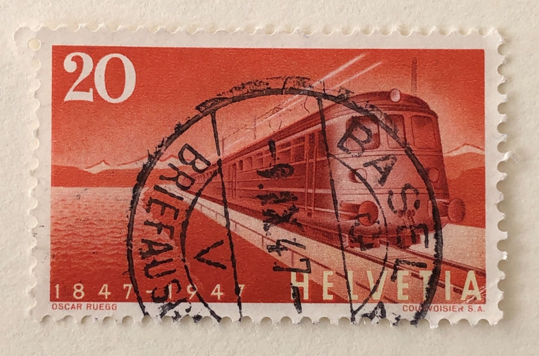 Tutti i francobolli: Nr.279 Gottthardschnellzug  Stempel   – Usato da Aarau venduto da Billa007