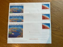 Vorfrankierte Aerogramme Australien 1990er Jahre