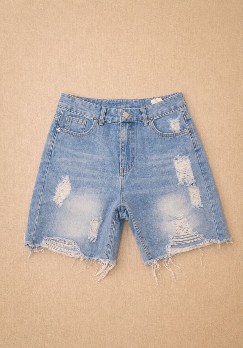 Pantaloni: SHORT EN JEAN TAILLE S – Nuovo (secondo la descrizione) da Lausanne venduto da KeNaChic 1