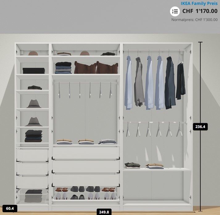 Ikea Pax Schrank Masse