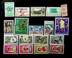 CENTRAFRIQUE  TIMBRES NEUFS** 1960-4 COTE 23.10 EUROS /U555
