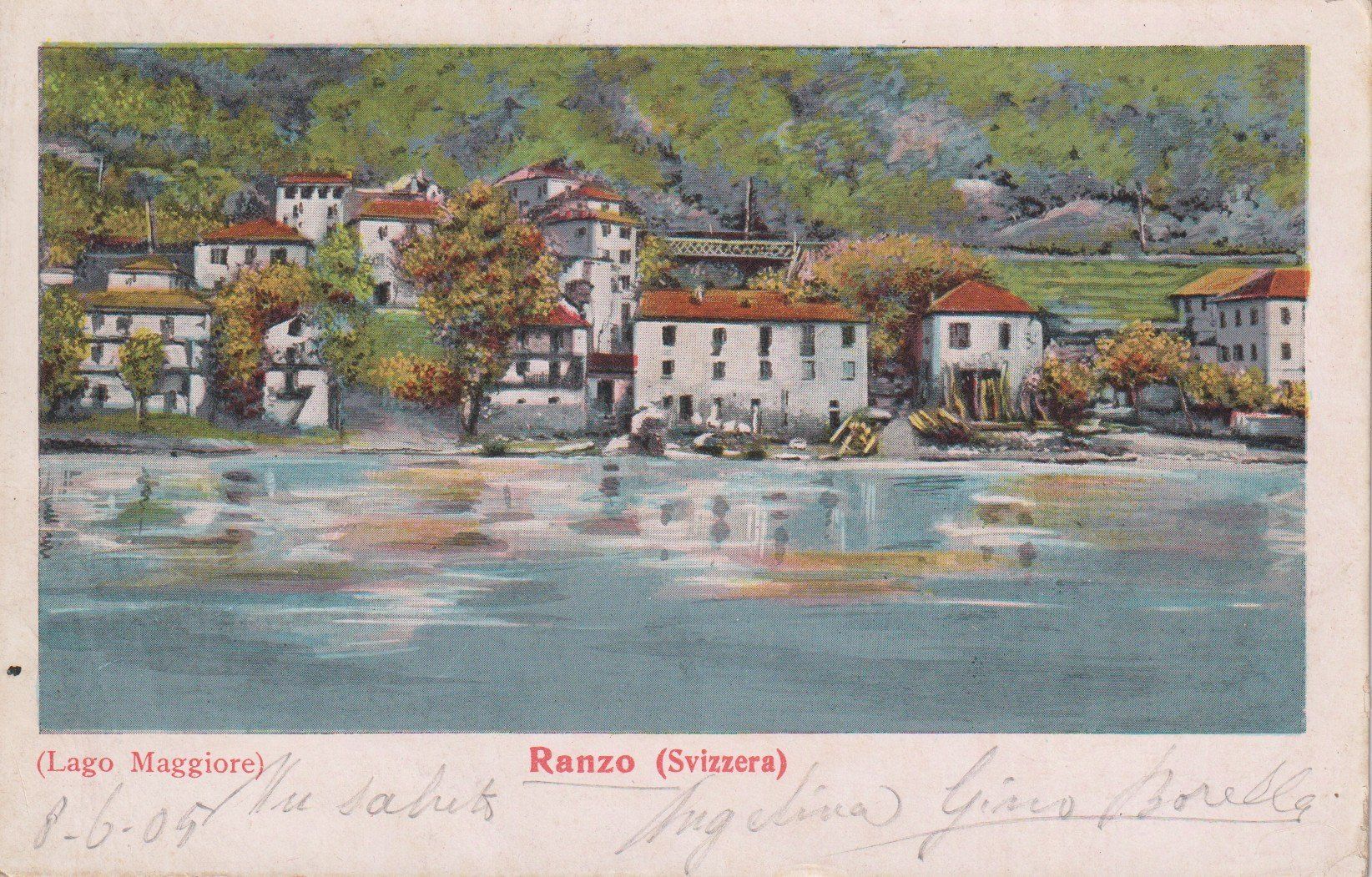 Cartes postales: AK Ranzo - Lago Maggiore 1909 – D'occasion à Riva San Vitale par MAR-NAPO