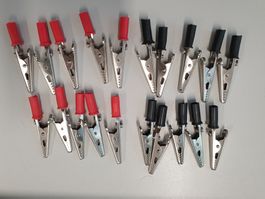 Krokodil Klemmen 20Stück(10xRot und 10xSchwarz)