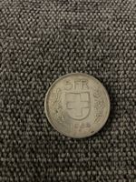 5 Franken Münze 1954 CONFEDERATIO HELVETICA Silber