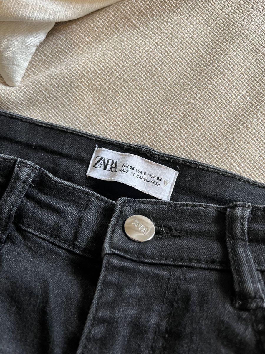 Zara Jeans: Zara Black Denim Jeans - Stylish! – Usato da Mies venduto da Nib2011 3