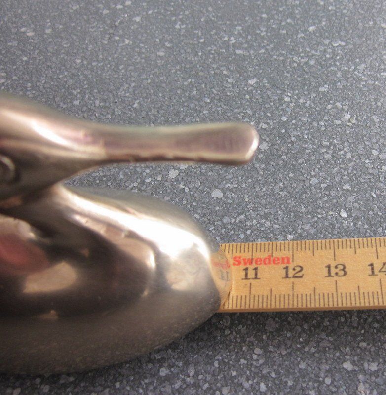 Figuren: Vintage Messing Ente, Briefbeschwerer, Deko – Gebraucht aus Bischofszell von raika 7