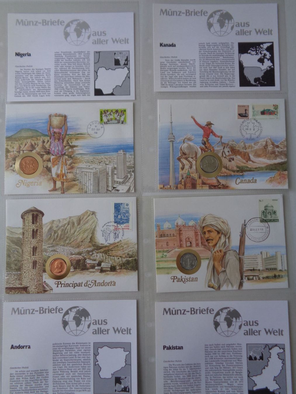 Alben: 30 Münzbriefe im Album – Gebraucht aus Chur von omonia 4