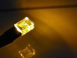 LED 2x3x4mm verkabelt, 12V DC, klar/gelb
