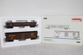 Märklin 4860 USA Alaska Güterwagen Set