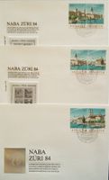 3 Sonderbriefe 1984 NABA Züri 84, im paar aus Sonderblock