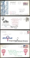 4 Ballon Belege USA  1976 Luftpost
