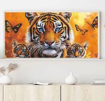 Diamond Painting Tigerfamilie