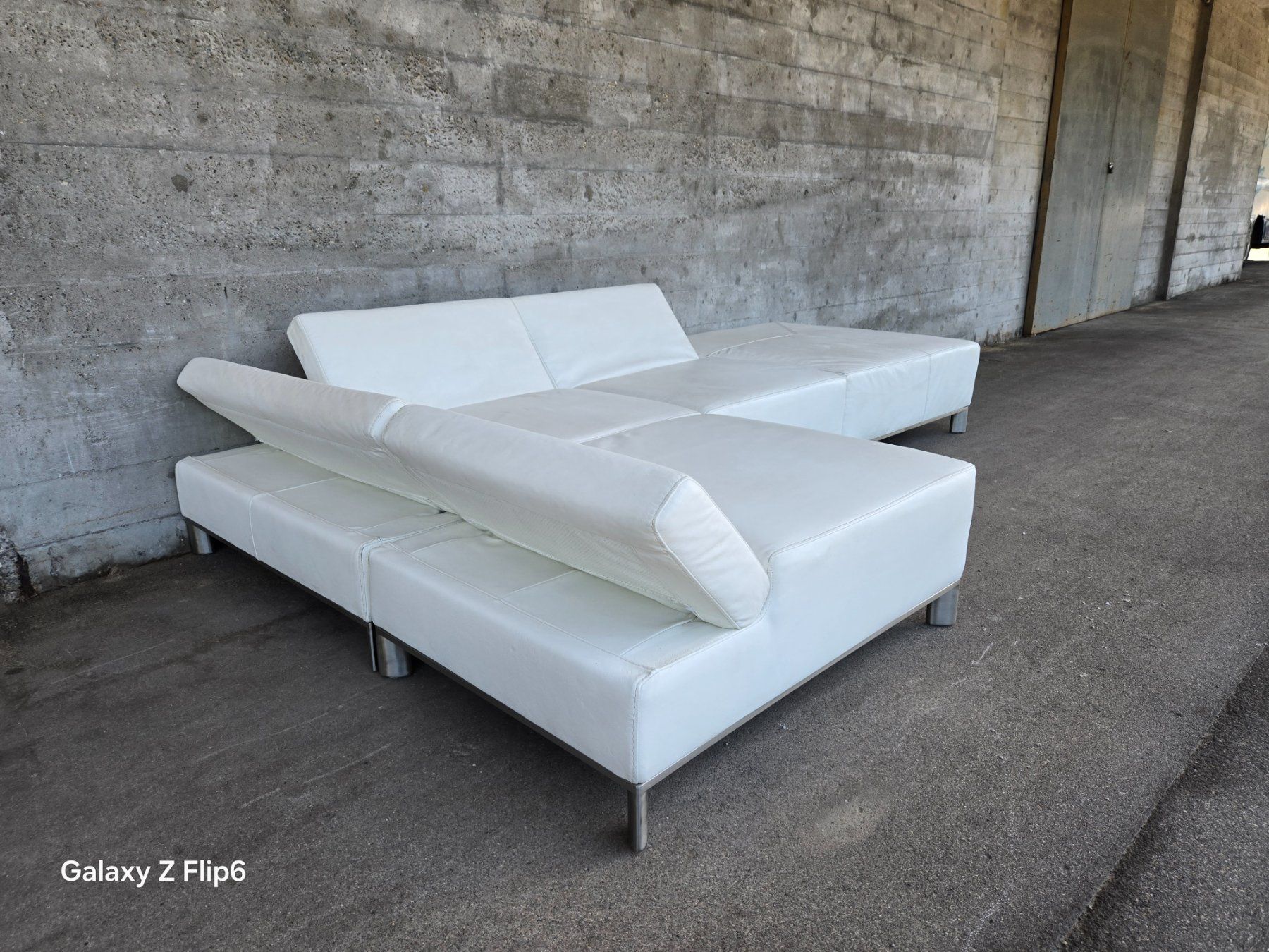 Sofas: Ledersofa weiss – Gebraucht aus Weesen von Lenco1 1