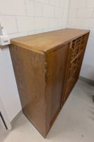 Vintage Fachboden/Aktenschrank aus Holz, Gebrauchsspuren