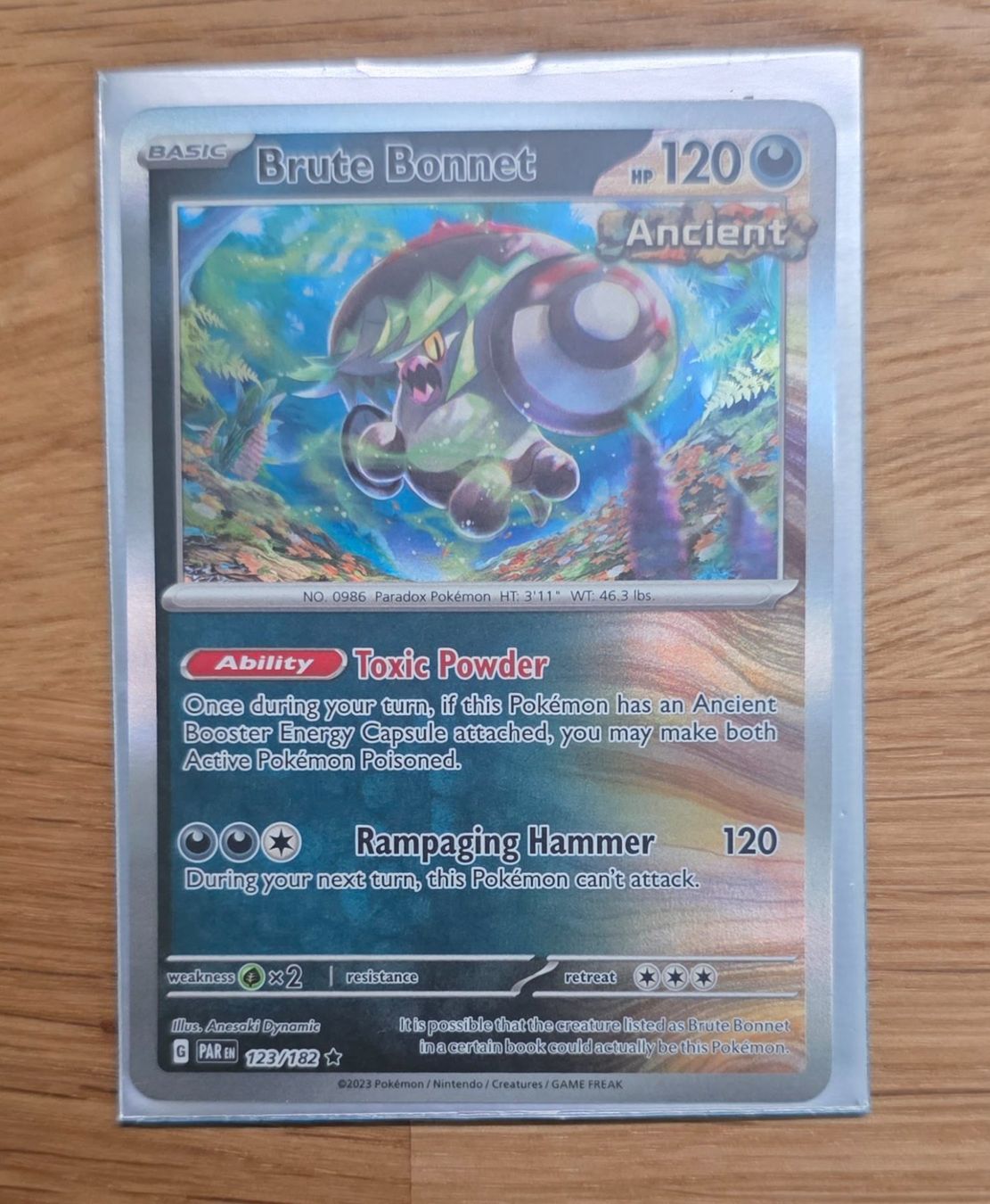 Pokémon Carte collezionabili: Wandel-Hutsassa (Brute Bonnet) 123/182 – Nuovo (secondo la descrizione) da Arbon venduto da Twist05