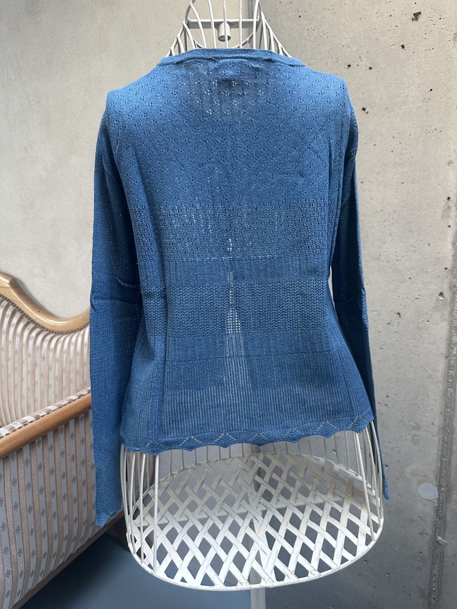 Mango Giacche: Stylische, blaue Strickjacke – Usato da Leuk-Stadt venduto da nadlerhu 2