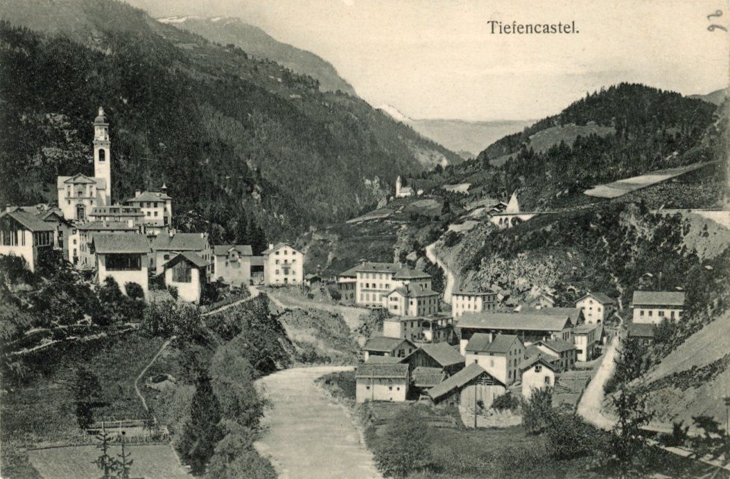 Cartoline postali: Tiefencastel  GR – Usato da Brig venduto da Valcards54