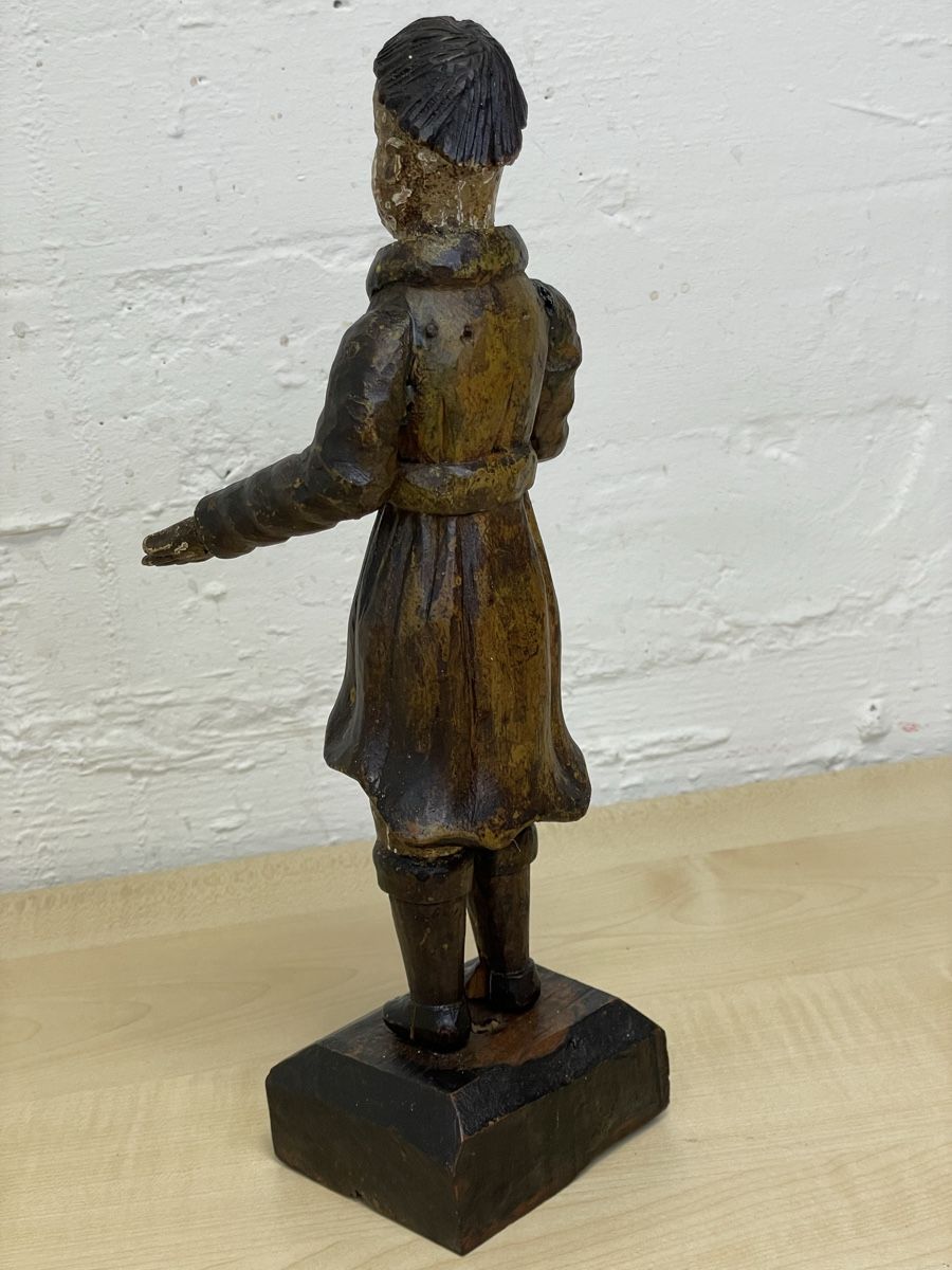 Sculture & Statue: Antike Holzfigur, Mönch, geschnitzt, bemalt, 30cm – Usato da Locarno venduto da Osvaldo61 6