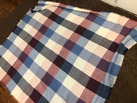 Warmes Foulard kariert