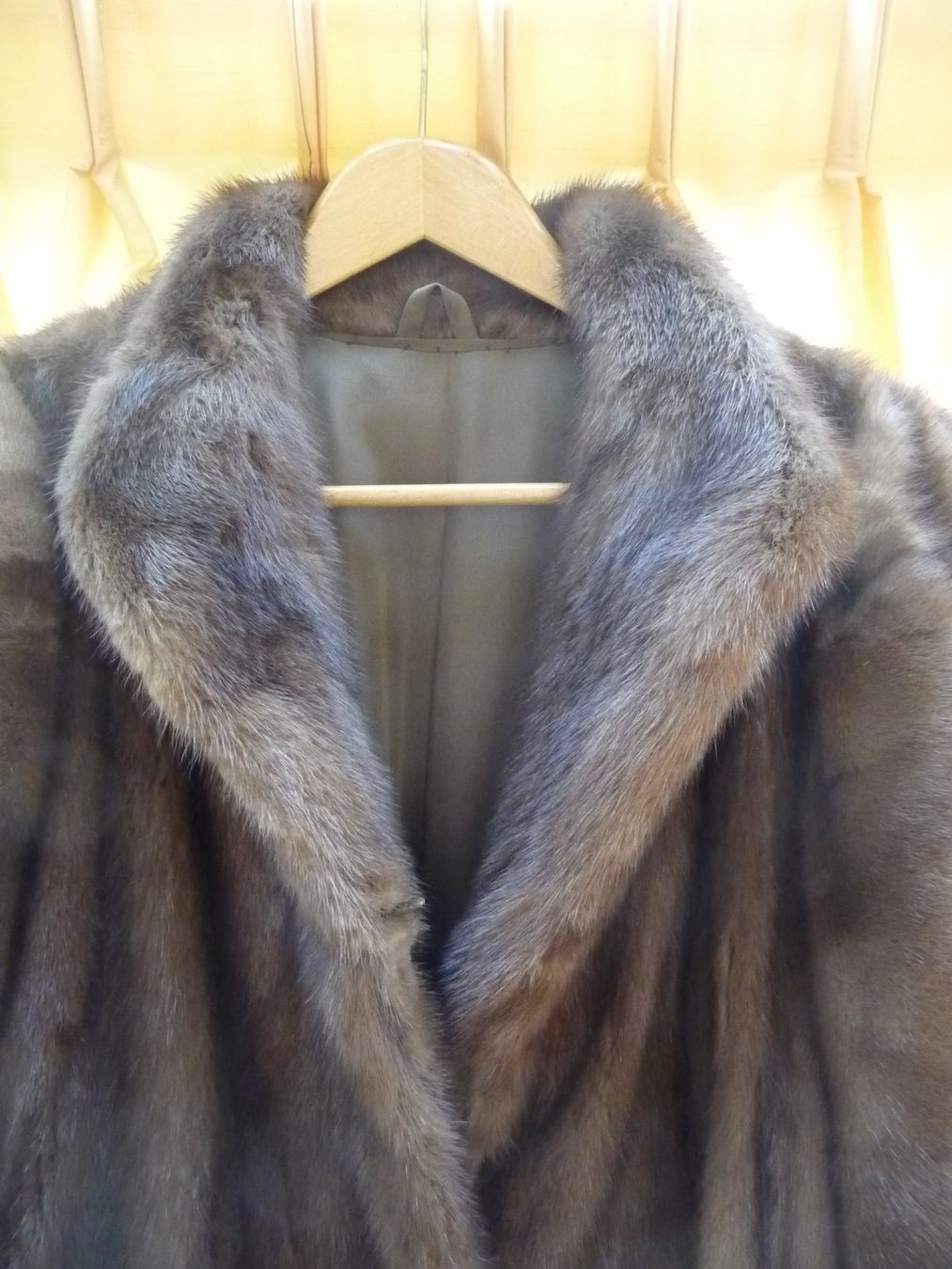 Manteau Vintage Fourrure Lapin Carole Little - Imprimé Animal, Longueur 3/4 - Taille M